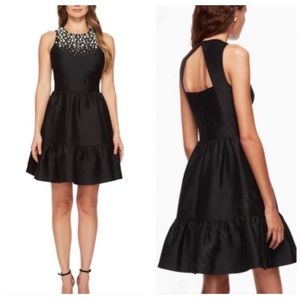 Kate Spade Pearl Embellished Mikado Dress